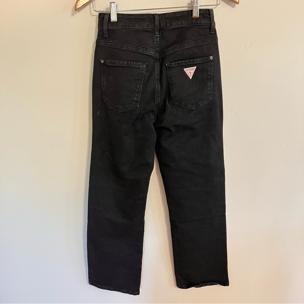 GUESS High Rise Straight Jeans